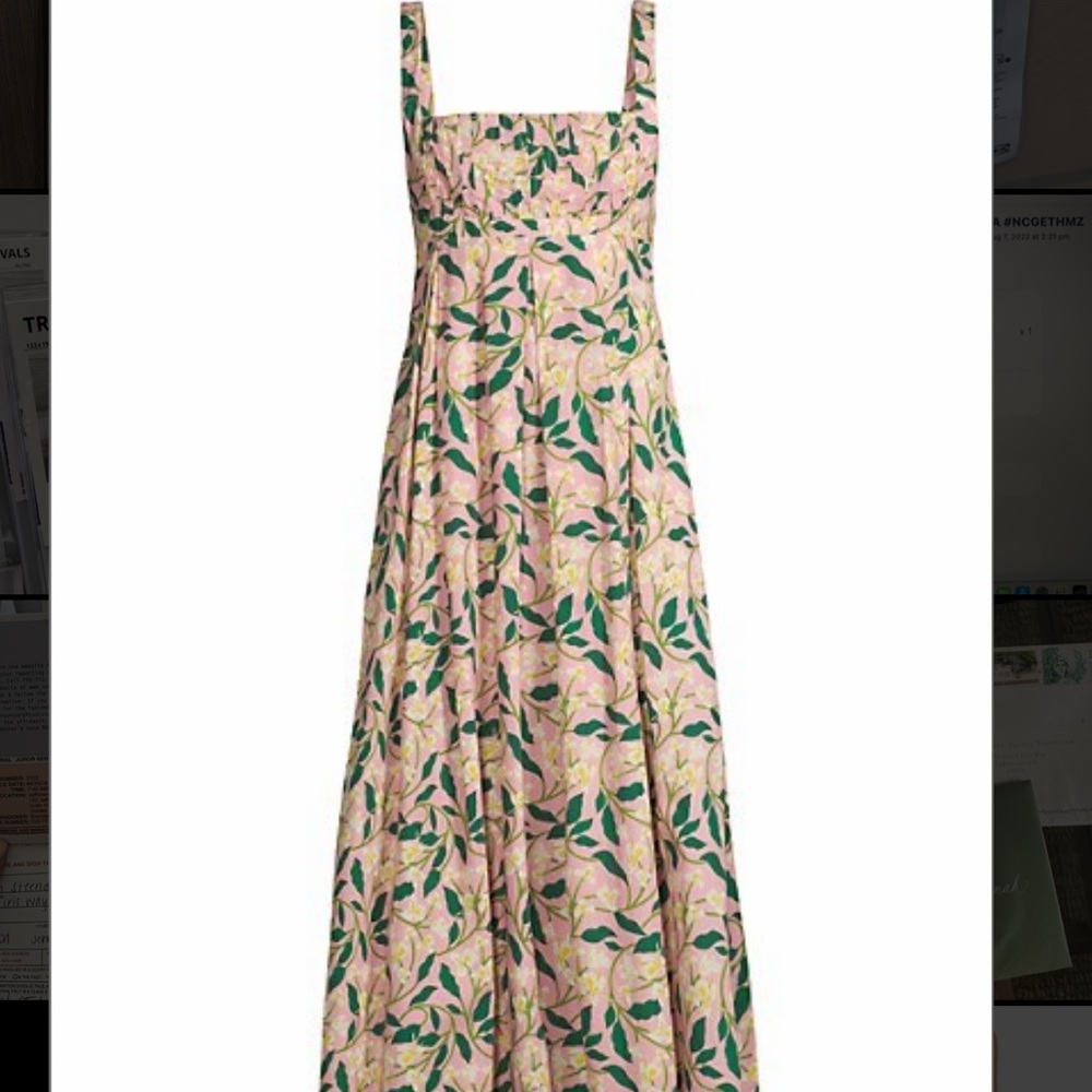 Agua by Agua Bendita - Hortensia Dos Gardenias Rosa Midi Dress